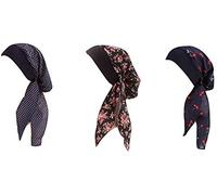 iZEN Lot de 3 turbans chimio pour soins de la tête et couvre-tête, Lot de 3 bonnes vibrations, taille unique