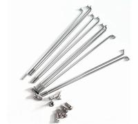 IZHAOGJING 36 pièces/lot de 13 g pour rayons de vélo de diamètre 2,2 mm, longueur des rayons de vélo électrique 55-305 mm (235 mm)