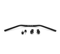 IZHAOGJING Guidon Moto, Guidon Velo Guidon de Moto de Moto Universel en Alliage d'aluminium 28mm 1-1/8 '' pour Pilotage de Brouillard à vélo de saleté(Black Kits)