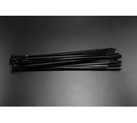 IZHAOGJING Lot de 10 rayons plats coudés pour VTT - Longueur des rayons : 253 mm - 257 mm - Avec capuchon de rayon - En acier inoxydable - Noir