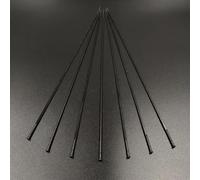 IZHAOGJING Lot de 10 rayons plats PSR 1423 en acier inoxydable pour vélo de montagne et de route Noir Calibre 14 G 2,0 mm 272 mm