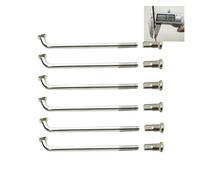 IZHAOGJING Lot de 40 rayons 10 G de diamètre 3,2 mm pour moto électrique en acier inoxydable 304 - Rayons J-BEND pour vélo électrique (longueur 120 mm)