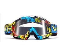 IZHAOGJING Lunette Moto Cross, Masque Moto Cross Gogles de moto hors route Dirt Bike Racing Racing Verres de moto anti-vent anti-vent(LA048 T)