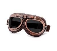 IZHAOGJING Lunette Moto Cross, Masque Moto Cross Gogles de moto Verres Vintage moto classique rétro lunettes de protection for Harley Lunettes de protection Moto Motocross Goggles(Retro Goggles 2 SM)