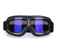 IZHAOGJING Lunette Moto Cross, Masque Moto Cross Lunettes de casque de moto coupe-vent en cuir, protection de sécurité antireflet, motocross, cross-country, steampunk(41)