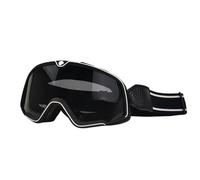 IZHAOGJING Lunette Moto Cross, Masque Moto Cross Lunettes De Moto Rétro, Motocross, Scooter, ATV, Ski, Anti-UV, Café Racer, Chopper, Cyclisme, Course(BS-Gary)