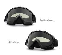 IZHAOGJING Lunette Moto Cross, Masque Moto Cross Lunettes de ski antibuée, snowboard, cyclisme, moto, lunettes de soleil coupe-vent, sports de plein air, lunettes tactiques(GNH)