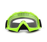 IZHAOGJING Lunette Moto Cross, Masque Moto Cross Lunettes de Ski transparentes coupe-vent for moto, lunettes de soleil de cyclisme HD Anti-buée, lunettes de neige for Sports de plein air(Clear-Green)