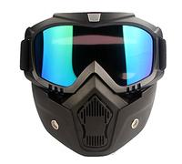 IZHAOGJING Lunette Moto Cross, Masque Moto Cross Sports d'hiver Masque de Ski de neige Ski de descente de montagne lunettes de snowboard Masque de Ski lunettes de Ski patin à neige(Blue)