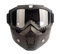 IZHAOGJING Lunette Moto Cross, Masque Moto Cross Sports d'hiver Masque de Ski de neige Ski de descente de montagne lunettes de snowboard Masque de Ski lunettes de Ski patin à neige(Durchsichtig)
