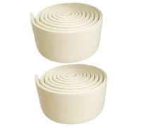 IZHAOGJING Plinthe Souple Autoadhésive, Plinthe Adhesive Lot de 2 moulures de plinthes, Couverture de plinthes, Bandes Anti-Collision, Autocollant for plinthes et Taille(Beige)