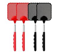 iZhuoKe 4 ArticlesTapette à Une Conception Sûre et Fiablemouches Télescopique,Extensible à Mouche,Chasse-Mouche Télescopique Manuelle,Cibler Les Mouches et Autres Insectes