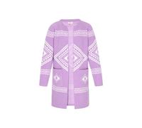 IZIA Cardigan lavande / blanc, Taille XS-S