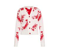 IZIA Cardigan rouge sang / blanc, Taille XS
