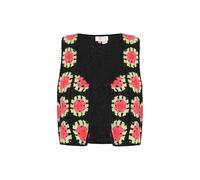 IZIA Cardigan vert clair / rouge / noir, Taille M-L