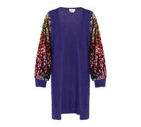 IZIA Cardigan violet / mélange de couleurs, Taille XL-XXL