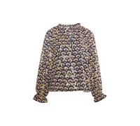 IZIA Chemisier bleu / jaune / or, Taille L