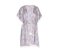 IZIA Kimono azur / bleu clair / noir / blanc, Taille L