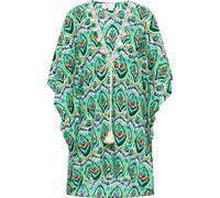 IZIA Kimono bleu / jade / vert foncé / orange, Taille M