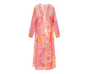 IZIA Kimono 'Boho' curry / orange / rose / blanc, Taille S