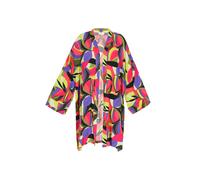 IZIA Kimono pomme / vert clair / violet / rouge pastel / noir, Taille L