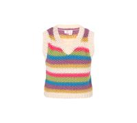 IZIA Pull-over 'Fashion Look' ivoire / bleu / violet / rouge, Taille M-L