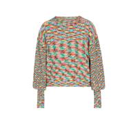 IZIA Pull-over marron / jade / orange / rose clair, Taille XS-S