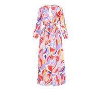 IZIA Robe 'Fashion Look' bleu-gris / rose / rouge / blanc, Taille 42