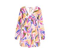 IZIA Robe 'Fashion Look' bleu roi / olive / orchidée / orange clair, Taille 34