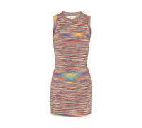 IZIA Robes en maille 'Boho' aqua / jaune d'or / violet / rouge cerise, Taille XS