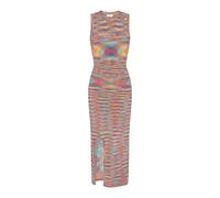 IZIA Robes en maille 'Boho' bleu / turquoise / orange / rouge, Taille S