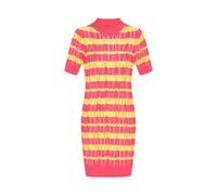 IZIA Robes en maille 'Boho' jaune / corail, Taille XS