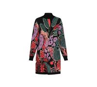 IZIA Robes en maille vert foncé / violet / corail / noir, Taille M-L