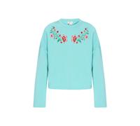 IZIA Sweat-shirt 'Boho' turquoise / vert / rouge ru lanc, Taille M
