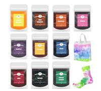 IZIHQA 10 Pièces Peinture Textile, Peinture Acrylique, Permanent Washable Textile Paint 10 Ml, Acrylics For Fabrics And Leather, Pour Painting Clothes, T-Shirts, Sneakers, Excellent Covering Power