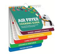 IZIHQA 2 Accessoires Pour Friteuse À Air Chaud, 133 Recettes, Aide-Mémoire Compact Pour La Température, La Durée Et La Quantité, Lilivre De Recettes Pour Friteuse À Air Chaud Pour Ninja