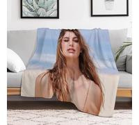 IZIWDORW Camila Morrone Couverture lavable confortable pour adolescent, lit, camping, toutes saisons, velours doux et respirant
