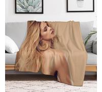 IZIWDORW Camila Morrone Couverture pelucheuse compacte pour bureau, canapé, temps froid, ne perd pas ses poils, infroissable et confortable