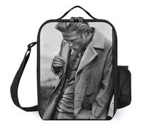 IZIWDORW Charlie Hunnam Boîte à déjeuner isotherme pour homme et femme, étanche, réutilisable, avec sangle réglable pour bureau, école, voyage