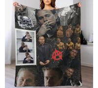 IZIWDORW Charlie Hunnam Couverture chaude en velours pour canapé, voyage, hiver, hypoallergénique, ne perd pas ses poils, toucher doux