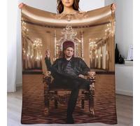IZIWDORW Charlie Hunnam Couverture en velours doux pour canapé, voyage, anti-rétrécissement, ne perd pas ses poils, sensation confortable