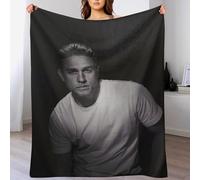 IZIWDORW Charlie Hunnam Couverture légère et respirante en velours pour toutes les saisons Ne perd pas ses poils