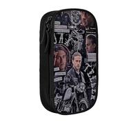 IZIWDORW Charlie Hunnam Trousse à crayons avec bandes réfléchissantes - Utilisation nocturne sûre pour cyclistes, coureurs, amateurs de plein air