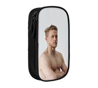 IZIWDORW Charlie Hunnam Trousse à crayons pour voyage minimaliste - Tissu Oxford ultra léger, convient pour passeport, stylos, pièces de monnaie