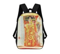 IZIWDORW Gustav Klimts The Kiss Sac à dos pour homme et femme, sac à dos durable avec impression complète, sac de grande capacité pour voyage et travail