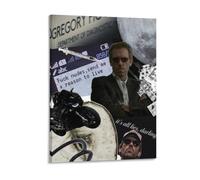 IZIWDORW Hugh Laurie Impression sur toile prête à être accrochée Décoration murale pour chambre à coucher, bureau, salon, maison Cadeau