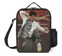 IZIWDORW Jackie Chan Boîtes à déjeuner compactes et minces, s'adaptent parfaitement aux conteneurs standard, essentiels de bureau peu encombrants