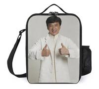 IZIWDORW Jackie Chan Boîtes à déjeuner durables de qualité militaire Tissu Oxford 600D avec coins renforcés et points de tension