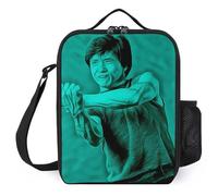 IZIWDORW Jackie Chan Boîtes à déjeuner en cuir végétalien, aspect sophistiqué avec performance thermique pratique