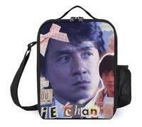 IZIWDORW Jackie Chan Boîtes à lunch avec panneau avant transparent, design rapide sans ouverture, gain de temps pour les professionnels occupés
